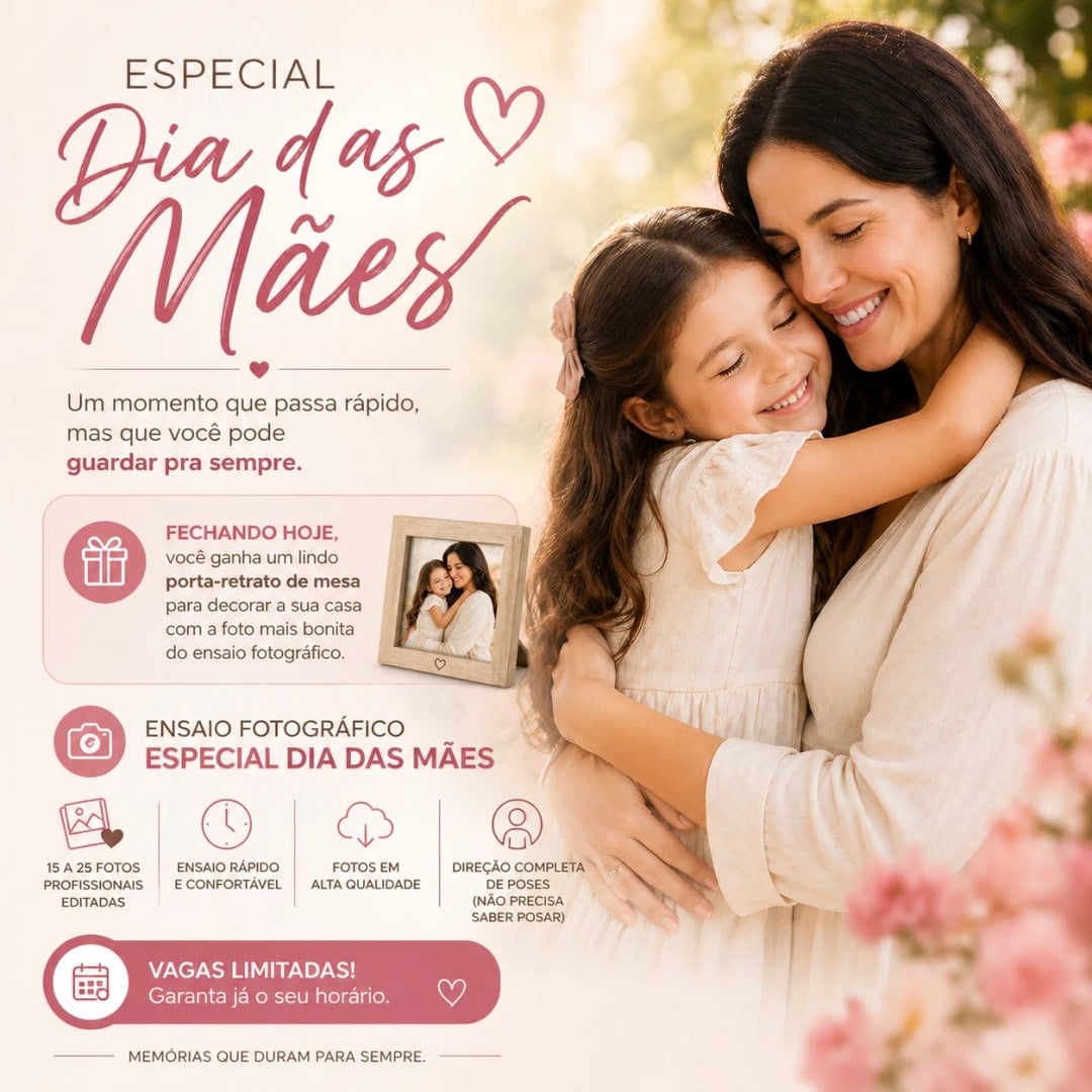 Especial Dia das Mães com brinde — modelo editável da categoria Datas comemorativas